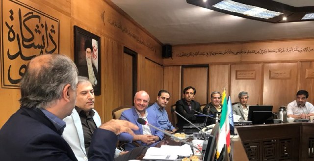 جلسه شورای پژوهشی دانشگاه شهید بهشتی با حضور نمایندگان ایرانداک