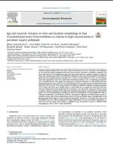 Age and seasonal variation in testis and baculum morphology in East Greenland polar bears (Ursus maritimus) in relation to high concentrations of persistent organic pollutants