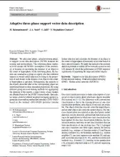 Adaptive three‑phase support vector data description