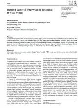 Adding value to information systems: A new model