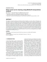Ideal social secret sharing using Birkhoff interpolation method