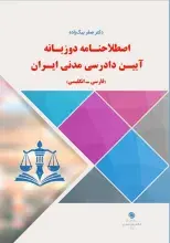 کتاب «اصطلاح‌نامه دو زبانه آیین دادرسی مدنی ایران» منتشر شد